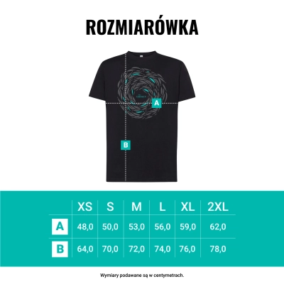 THE CHOSEN - T-shirt CZARNY (Ławica ryb) - Unisex